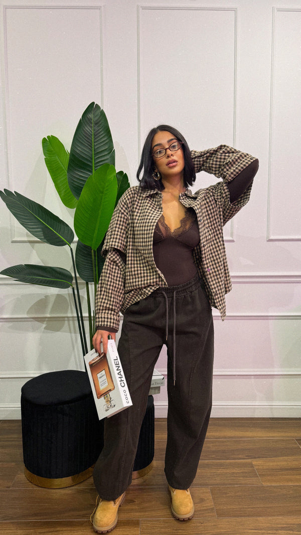 Camicia quadri  aperta